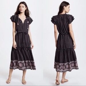 Misa Los Angeles Women's Nika Rayna Midi Printed Tassel